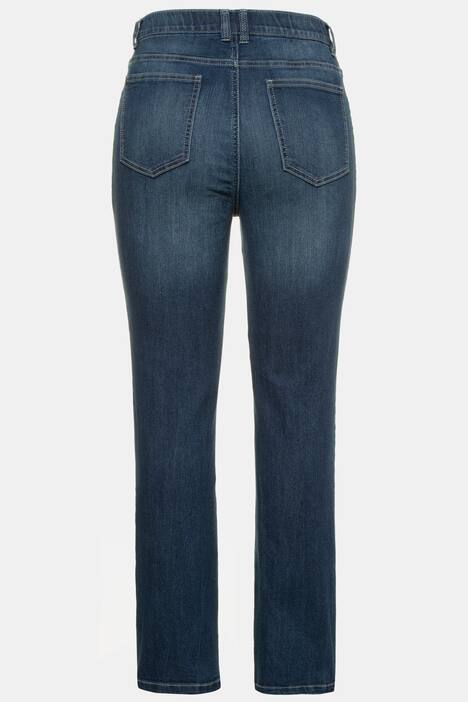 Jeans Sarah, Krempel-Zierband, schmale 5-Pocket-Form