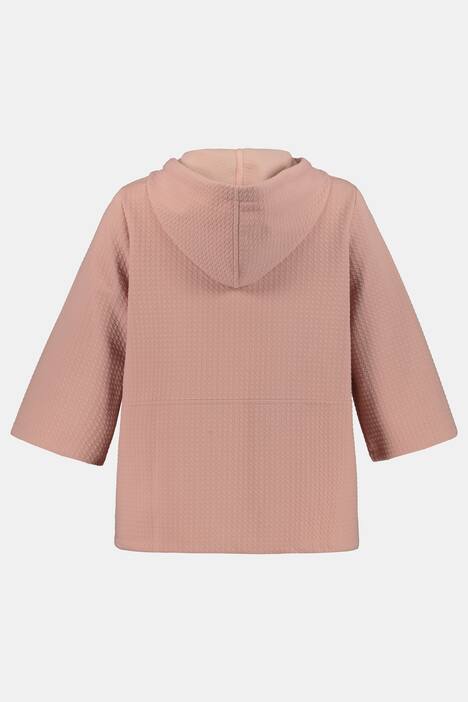 Kapuzenshirt, Struktur, A-Linie, Zipper, 3/4-Arm