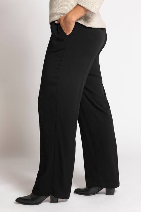 Elastic Waist Wide Leg Mary Fit Pants