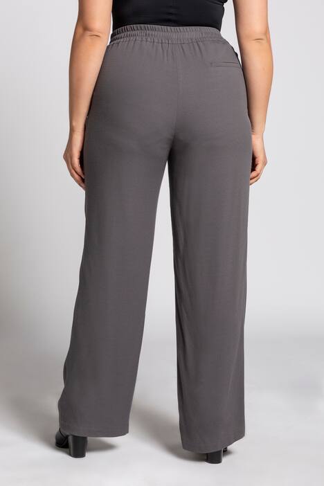 Elastic Waist Wide Leg Mary Fit Pants