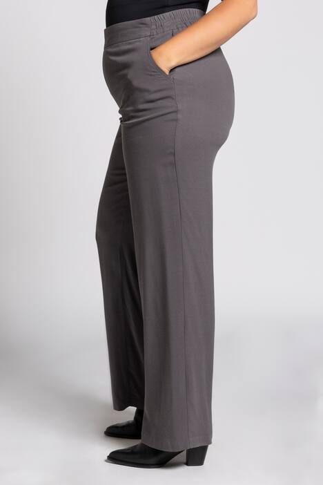 Elastic Waist Wide Leg Mary Fit Pants