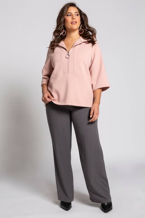 Elastic Waist Wide Leg Mary Fit Pants
