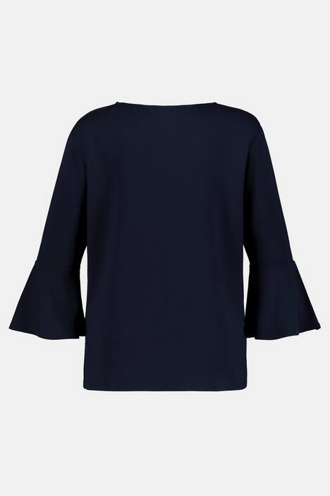 Sweatshirt, Zierperlen, Classic, 3/4-Volantärmel