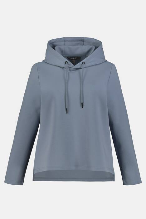 Sweatshirt, Kapuze, Langarm, hinten länger