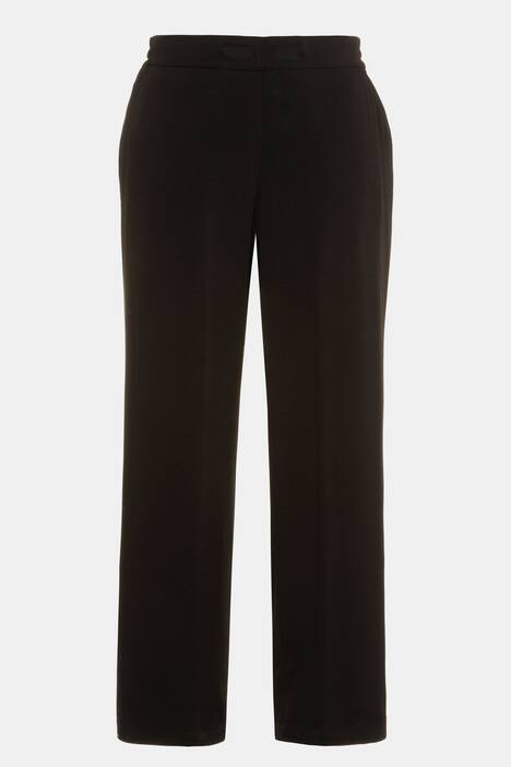 Elastic Waist Wide Leg Mary Fit Pants