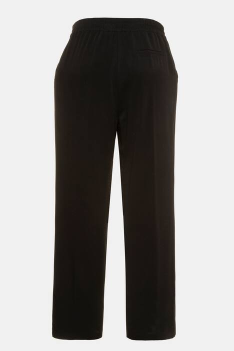 Elastic Waist Wide Leg Mary Fit Pants