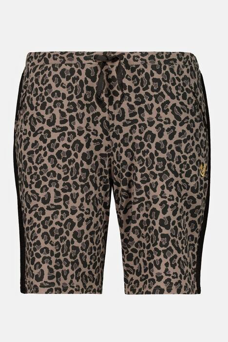 Jerseyshorts, Animalmuster, Galonstreifen, Elastikbund