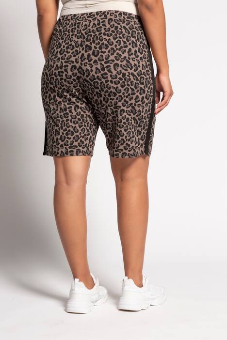 Jerseyshorts, Animalmuster, Galonstreifen, Elastikbund