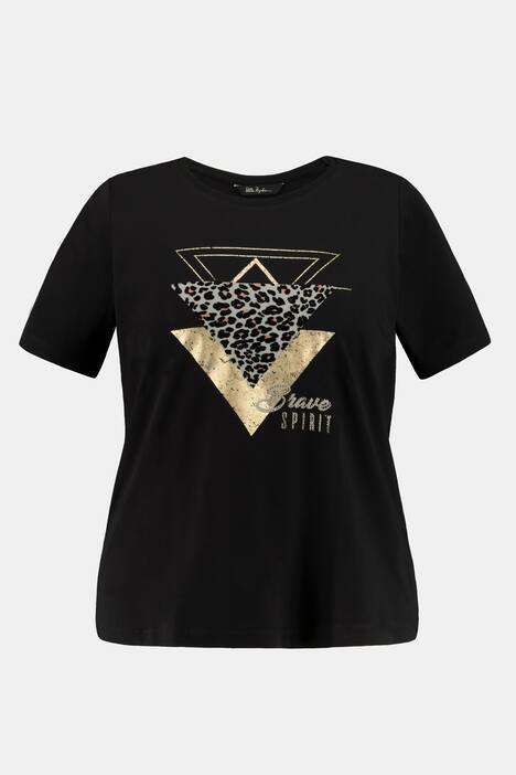 T-Shirt, grafisches Motiv, Classic, Metallic-Effekt