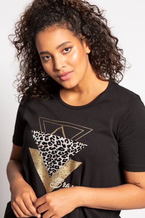 T-Shirt, grafisches Motiv, Classic, Metallic-Effekt