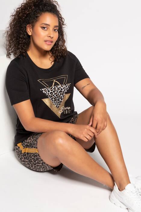 T-Shirt, grafisches Motiv, Classic, Metallic-Effekt