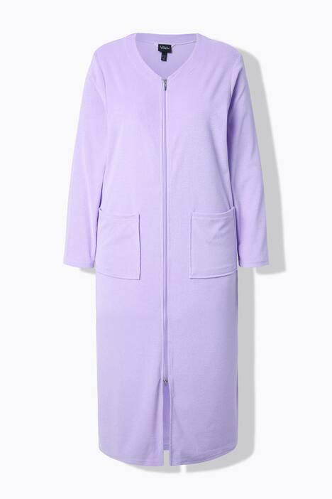 Peignoir en tissu éponge, doux et confortable - fermeture à glissière à double sens