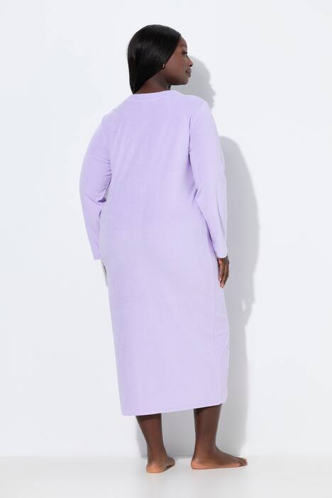 Peignoir en tissu éponge, doux et confortable - fermeture à glissière à double sens