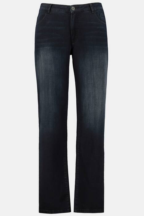 Jeans, vorgewaschen, 5-Pocket, Straight Fit