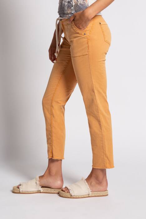 7/8-Hose Tina, Cargostyle, Fransensaum, gerades Bein