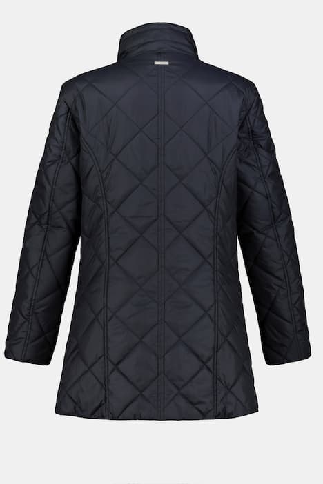 Steppjacke, Rauten, leicht tailliert, 2-Wege-Zipper