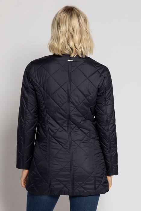 Steppjacke, Rauten, leicht tailliert, 2-Wege-Zipper
