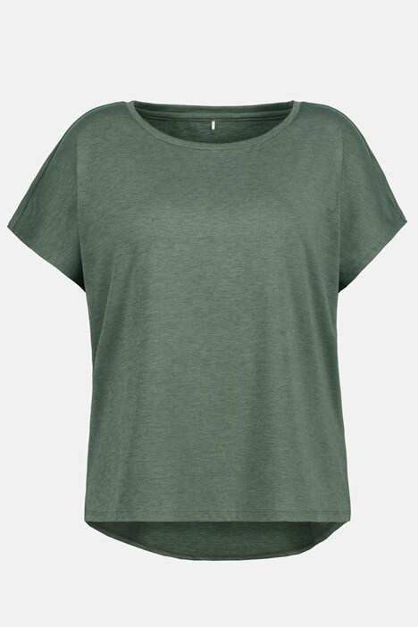 Sport Shirt, oversized, Rundhals, Halbarm