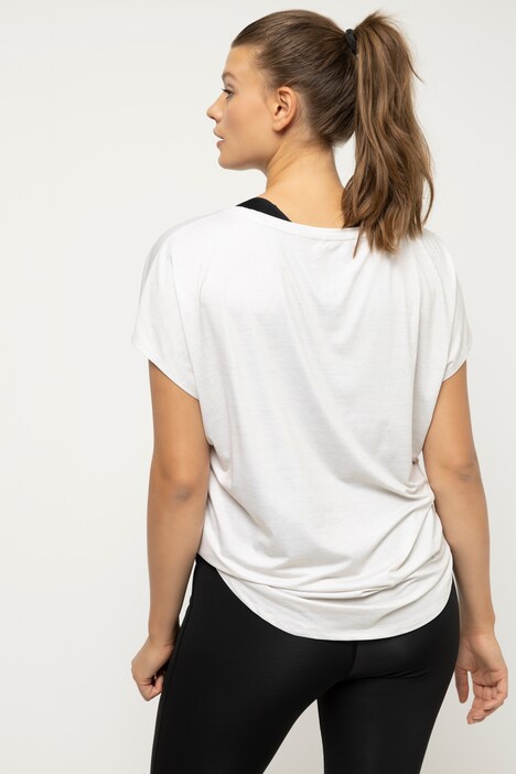 Sport Shirt, oversized, Rundhals, Halbarm