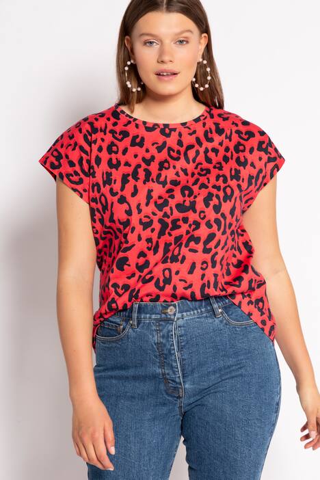Shirt, oversized, Color-Leo, überschnittene Schultern