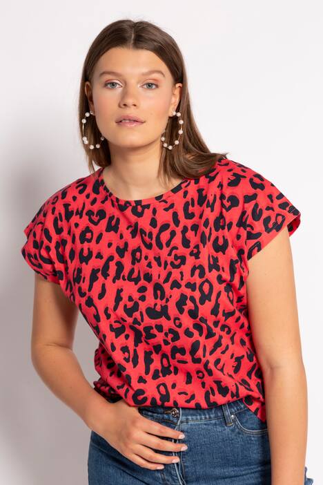 Shirt, oversized, Color-Leo, überschnittene Schultern