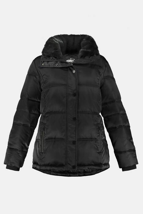 Steppjacke, wasserabweisend, Webpelz-Kragen abnehmbar