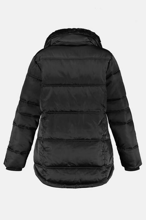 Steppjacke, wasserabweisend, Webpelz-Kragen abnehmbar