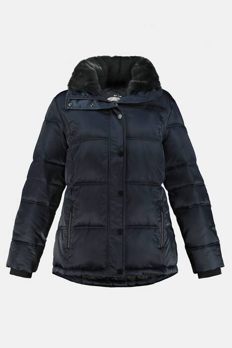 Steppjacke, wasserabweisend, Webpelz-Kragen abnehmbar