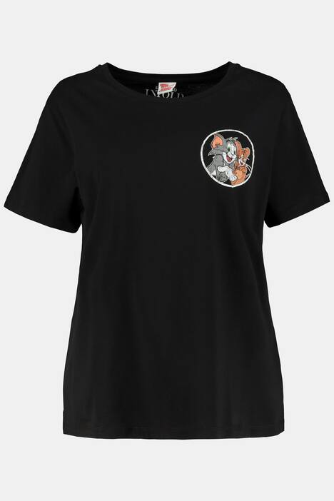 Shirt, Tom und Jerry, oversized, Halbarm