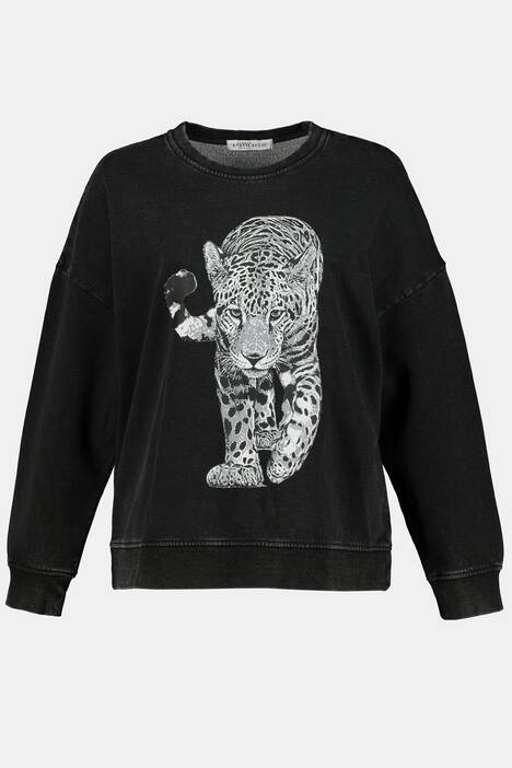 Sweatshirt, oversized, Rundhals