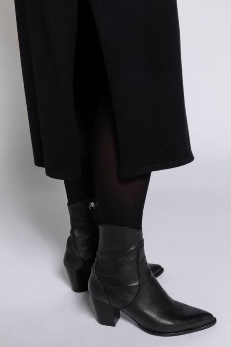 Strickkleid, tailliert, Rollkanten, Rundhals, Langarm
