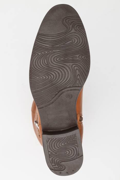 Lederstiefel, XL-Schaft, Zierriegel, Weite H