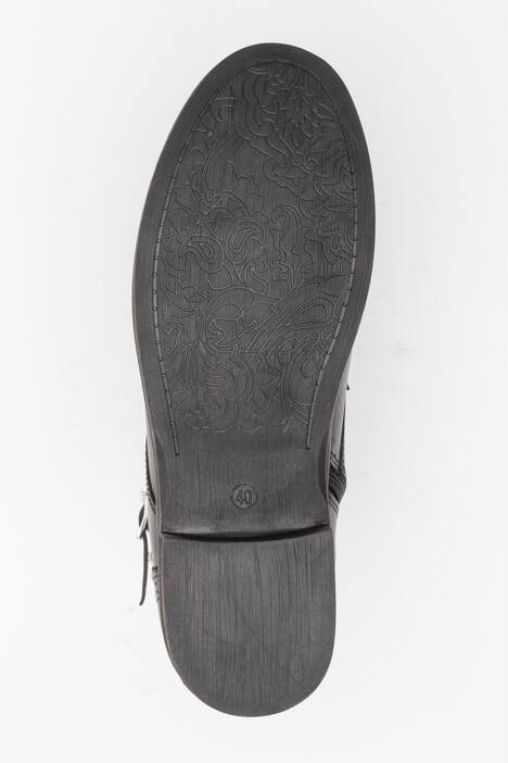 Leder-Boots, Schnürer, Budapester Nähte, Weite H