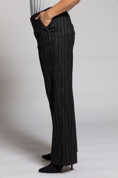 Stripe Wide Leg Marlene Fit Stretch Pants