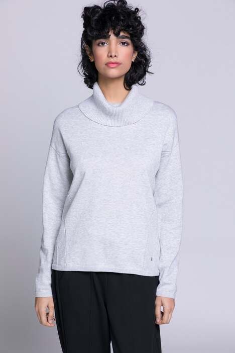 Rollkragen-Pullover oversized, Langarm