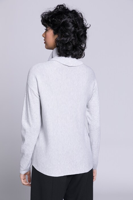 Rollkragen-Pullover oversized, Langarm