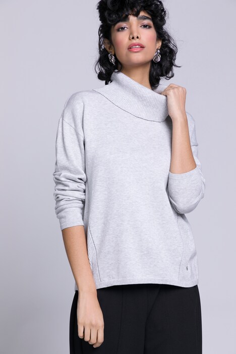 Rollkragen-Pullover oversized, Langarm