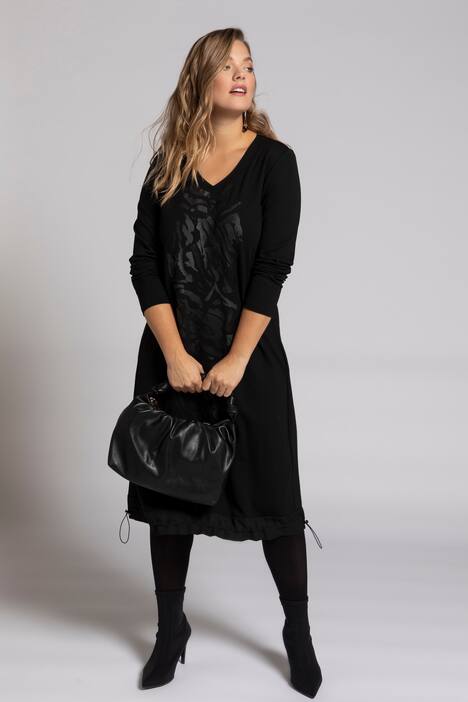 Kleid, Punto-di-Roma, verstellbarer Saum, selection