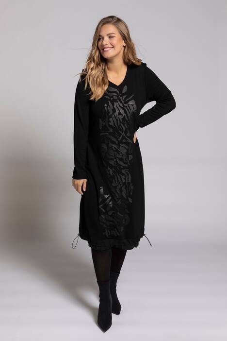 Kleid, Punto-di-Roma, verstellbarer Saum, selection