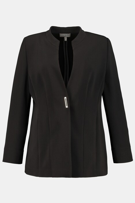 Blazer, feine Struktur, Stehkragen, Langarm, selection