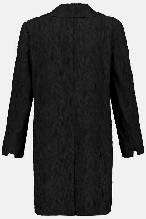 Longblazer, Bubble-Struktur, Reverskragen, Zierknopf