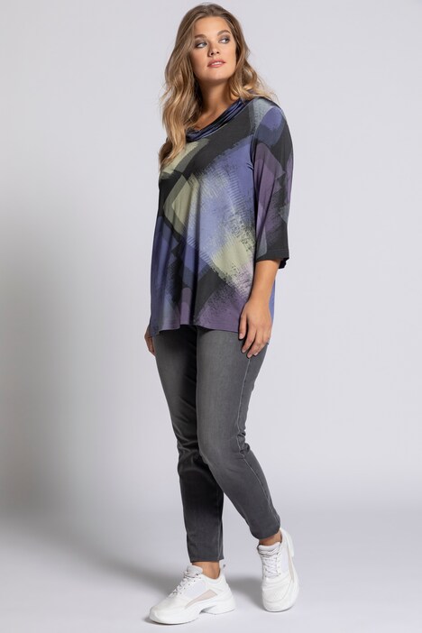 Slinkyshirt, Grafik-Design, Unikat-Look, 3/4-Ärmel, selection