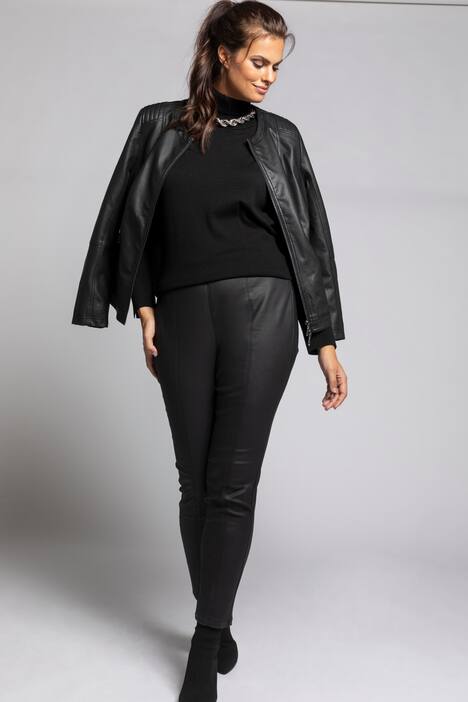 Pullover, Rollkragen, Ajour-Bündchen, weicher Feinstrick
