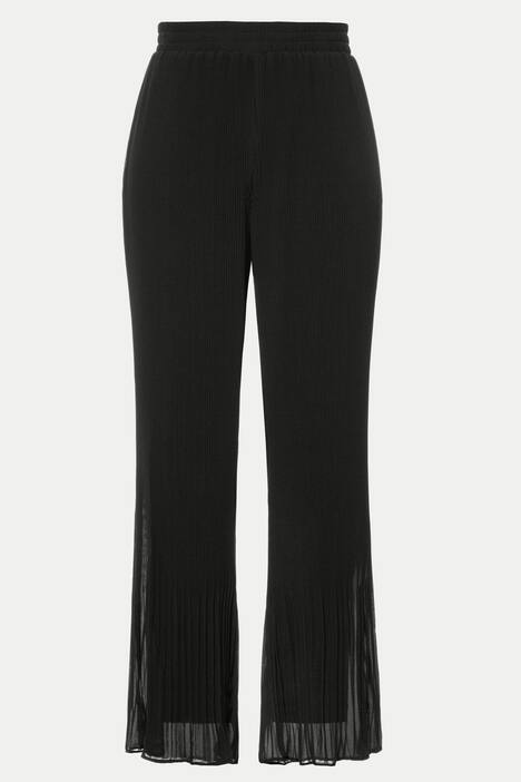 Marlenehose, Plissee, Jerseyfutter