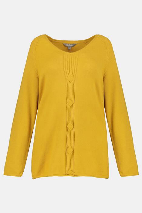 Decorative Design Round Neck Sweater