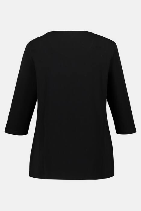 Shirt, Feder-Stickereien, Classic, 3/4-Arm