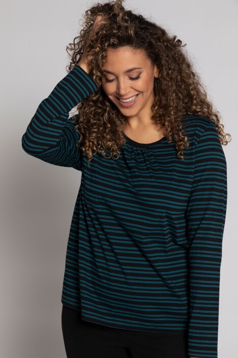 T-shirt, rayures, manches longues