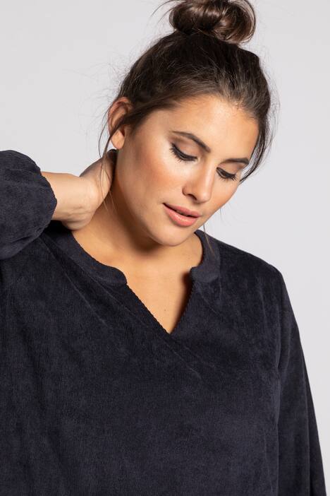 Baby Corduroy Ruffle Hem Stretch Tunic