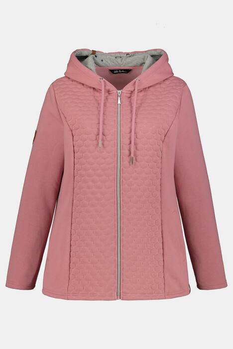 Sweatjacke, Steppeinsatz, Sternenfutter-Kapuze