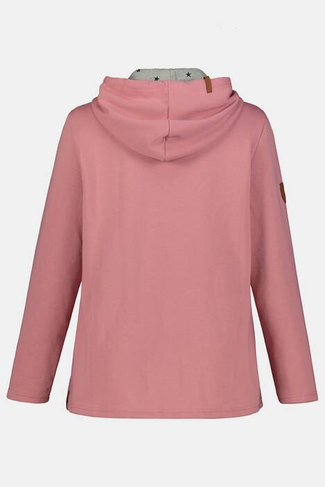 Sweatjacke, Steppeinsatz, Sternenfutter-Kapuze